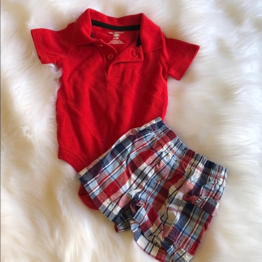 Baby Boy Polo Shirt and shorts